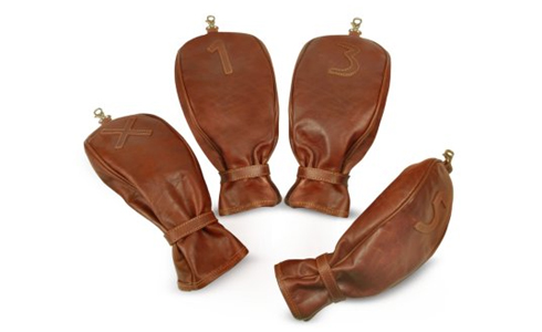 Pellevera’s leather club head covers for the style conscious golfer